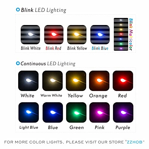 Pre-Wired Micro Blinking LED - 25PCS 0805