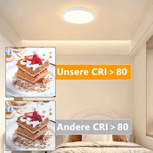 LED Bathroom Ceiling Light - 3000K No