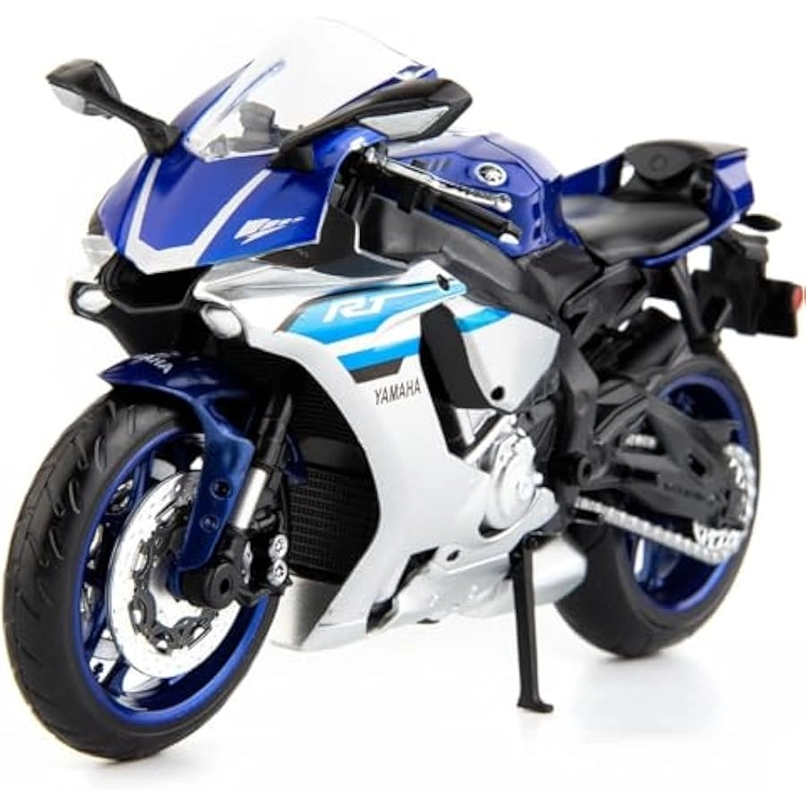 Generic YZF-R1 - Collector Motorcycle Replica 1:12 + Display Stand + Helmet Keychain