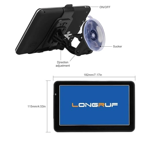 GPS Navigator - 7-Inch Touch Screen Free Lifetime Map Updates