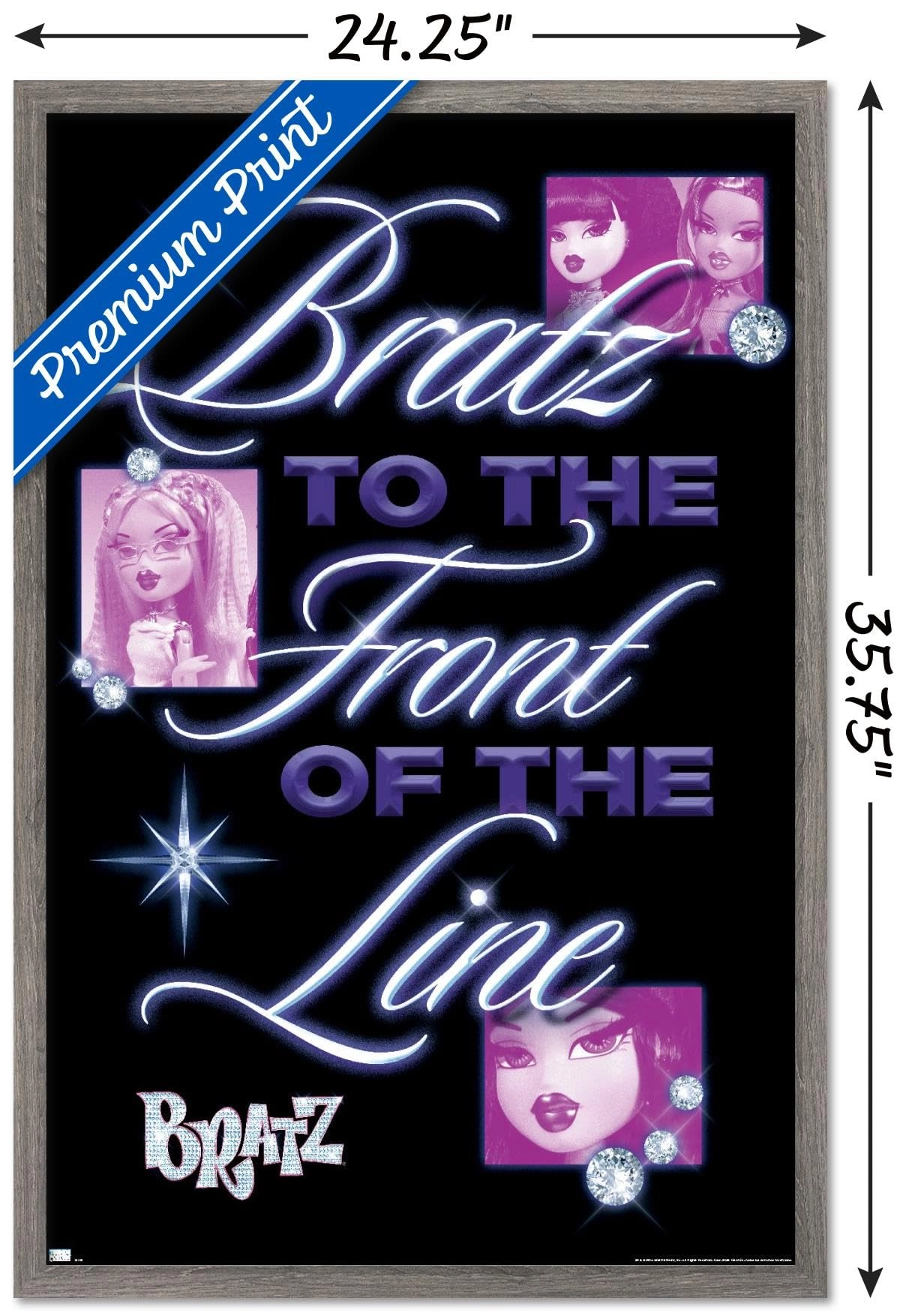 Bratz: Girls Nite Out - Front Of The Line Wall Poster - Paper 34"L x 22.4"W