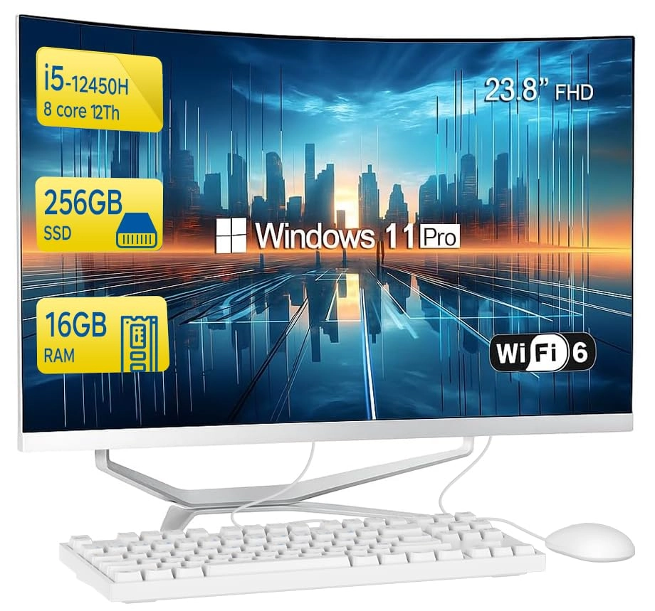 SZTPS All in One PC - 16GB 23.8 inch I5-12450h
