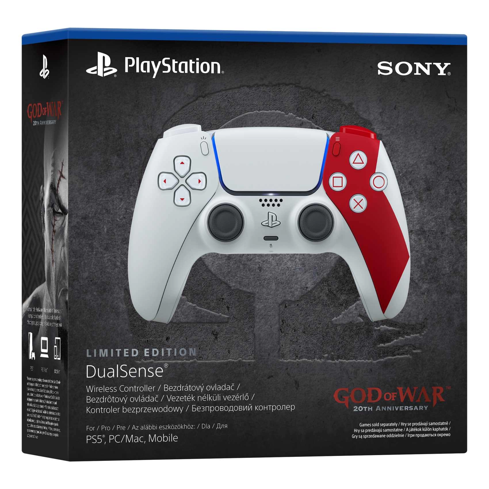 Dual Sense God of War 20th Anniversary Limited Edition - Multi PS5