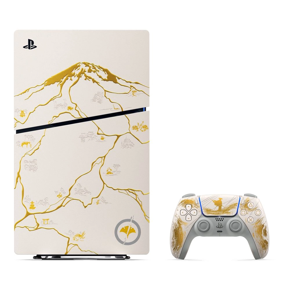 SONY COMPUTER ENTERTAINMENT EUROPE Playstation PS5 Standard Slim Disk - 1TB + DualSense - wireless + Ghost of Yotei - full game voucher