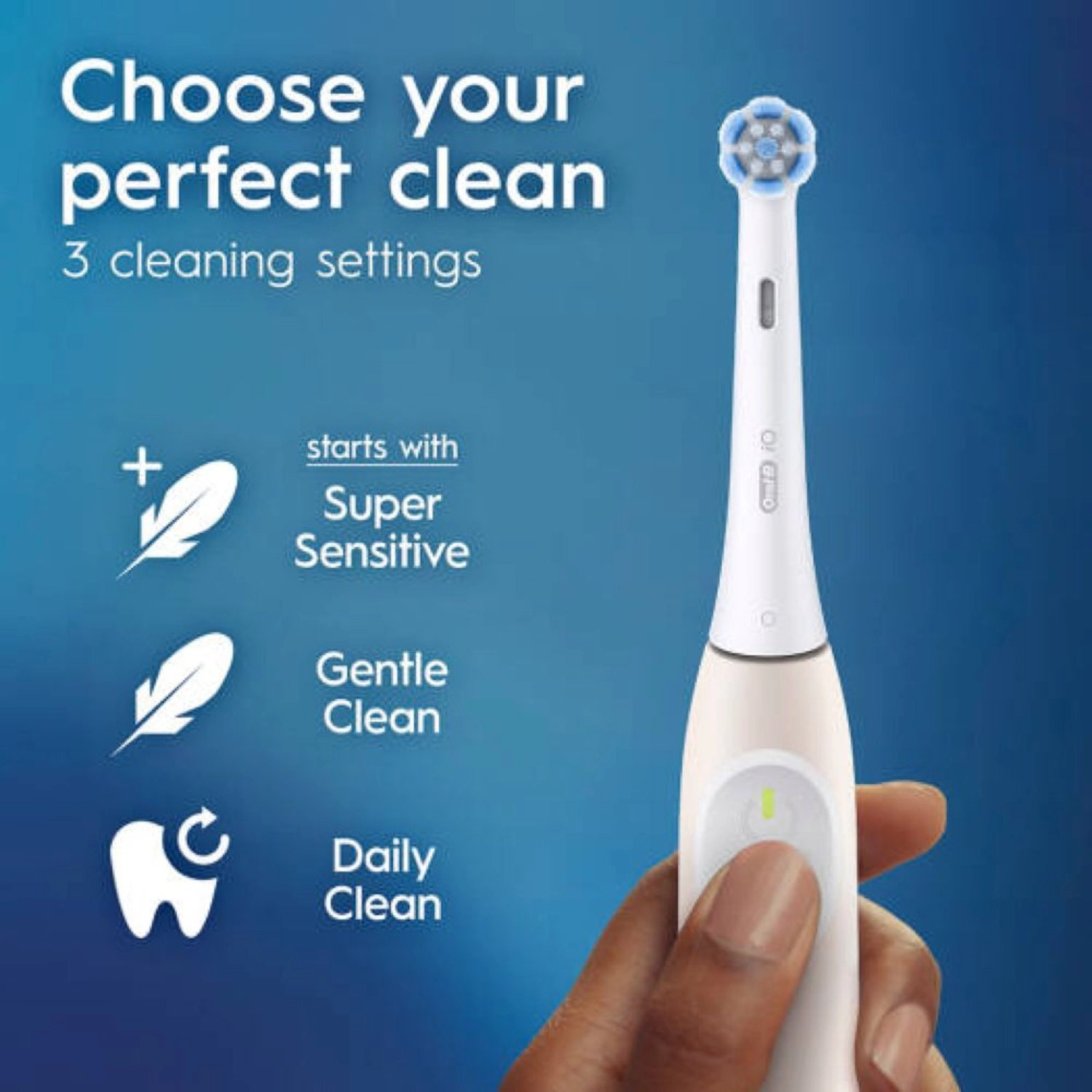 iO Series 2 - Electric Toothbrush White Gum Pressure Sensor