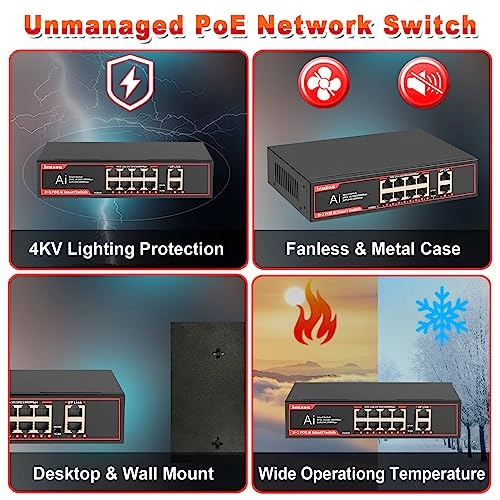 10-Port Vlan Gigabit| 8*Gigabit+2-Vlan 10-ports