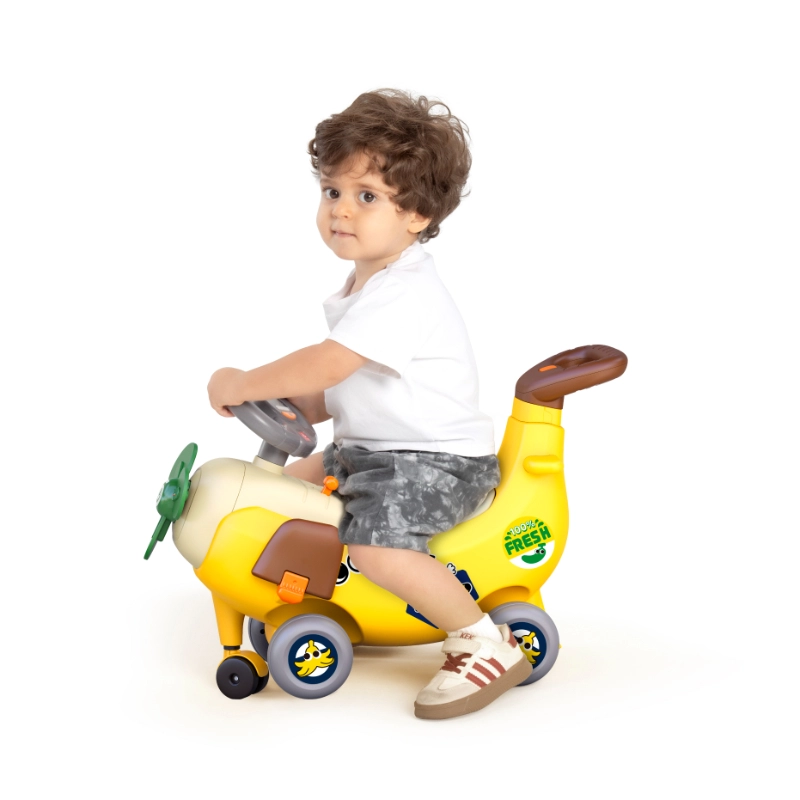 4-in-1 Ride-on & Push Around Banana Plane Walker - 12 months+ Indoor/Outdoor