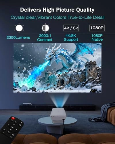Android 11 Smart Projector Prj-800-a14-4k 2000 Lumens