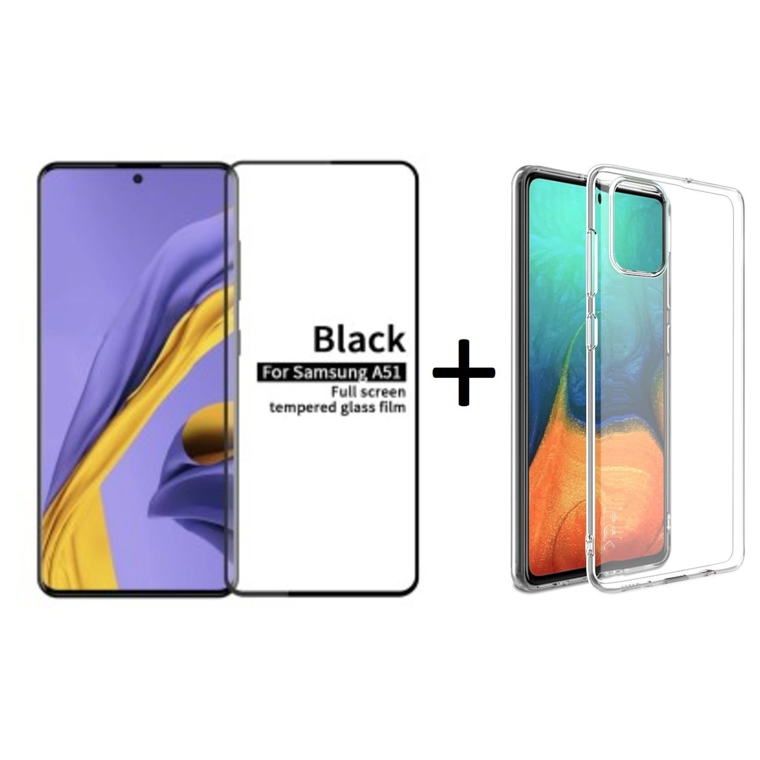 glassology 5D Tempered Glass+ Back Case for Samsung A51