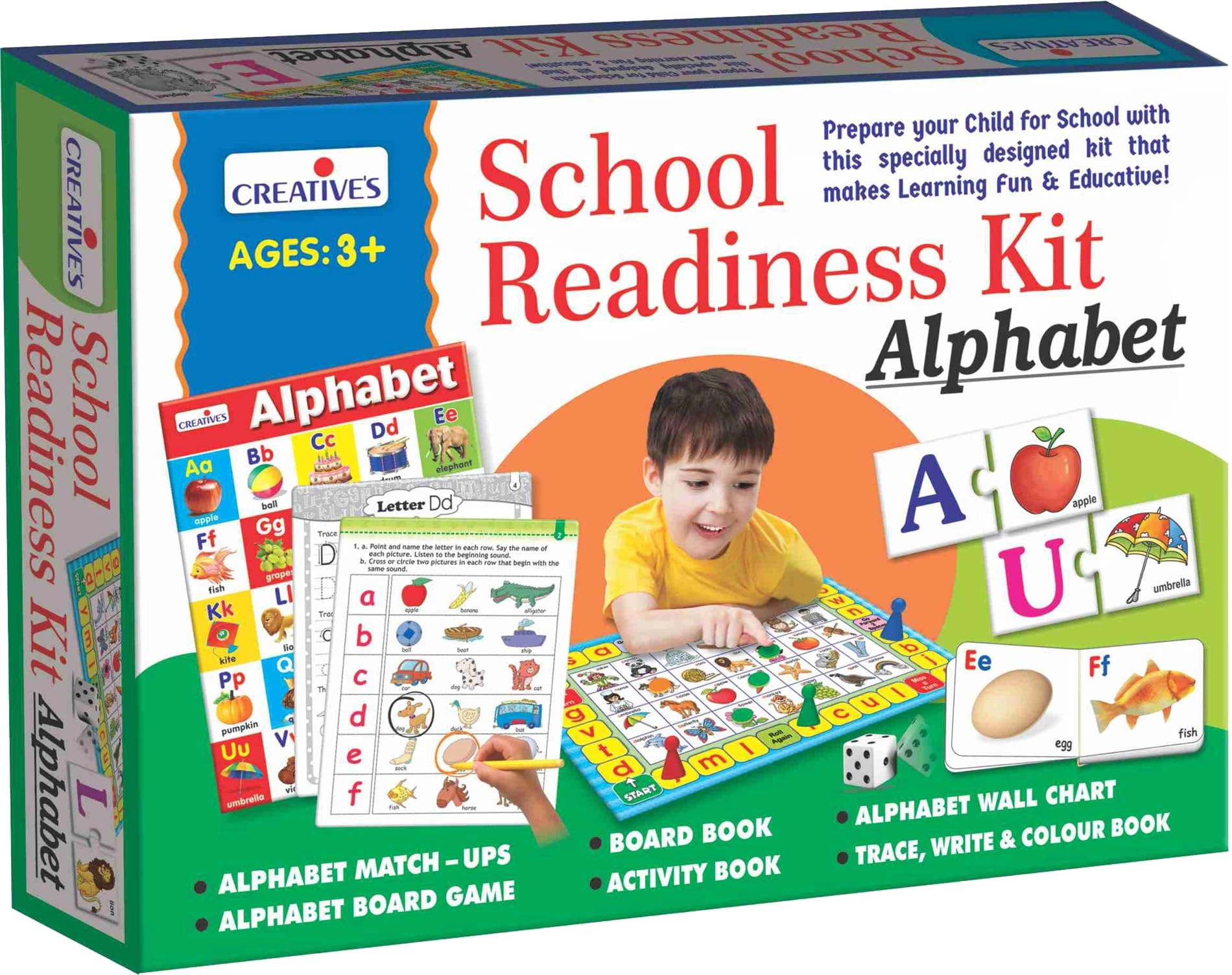 Creative's School Readiness Kit-Alphabet - 3 & Up 40 pieces