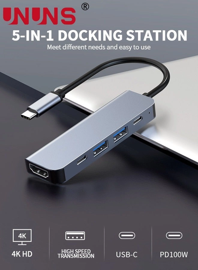 USB C Hub - 5-in-1 4K HDMI 100W PD
