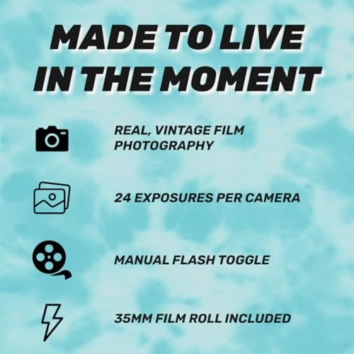 Disposable Film Camera - 35mm 24 Shots Built-In Flash