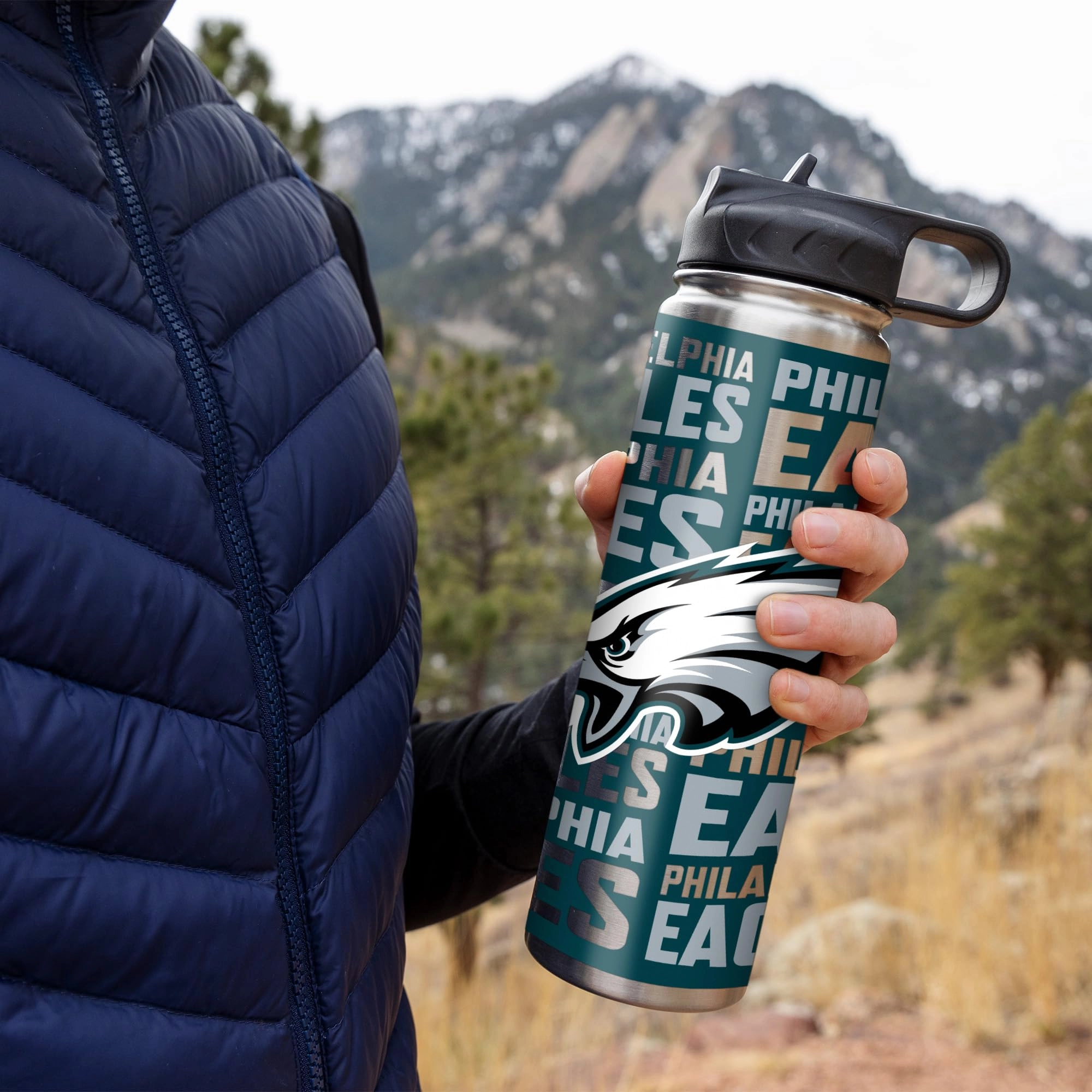 Stainless Steel NFL Football Tumbler - 650ml