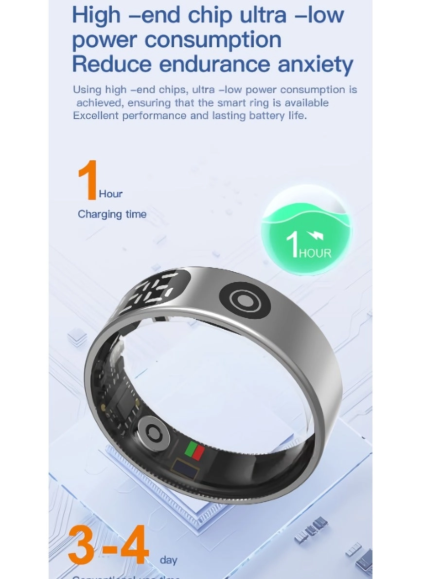 SR09 - Smart Ring IP68 Waterproof Heart Rate Monitor