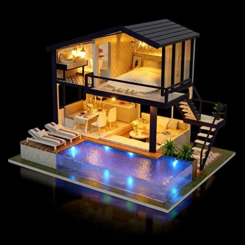 3D Wooden Puzzle Miniature House - Kit LED Lights