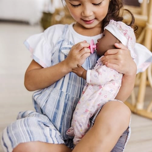 Gabrielle Poseable Baby Doll - 12-inch Romper and Hat