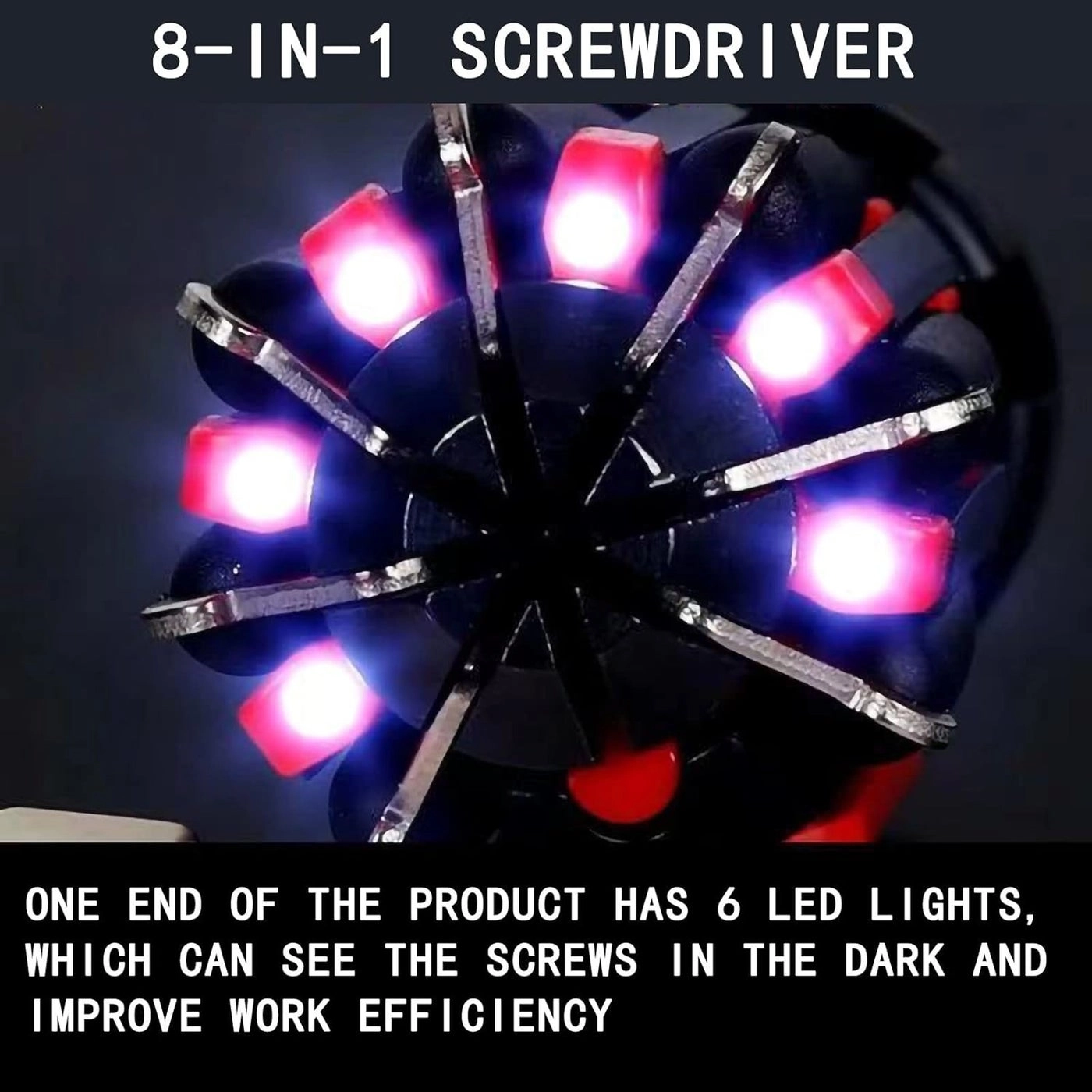 8 in 1 Portable Screwdriver - 8