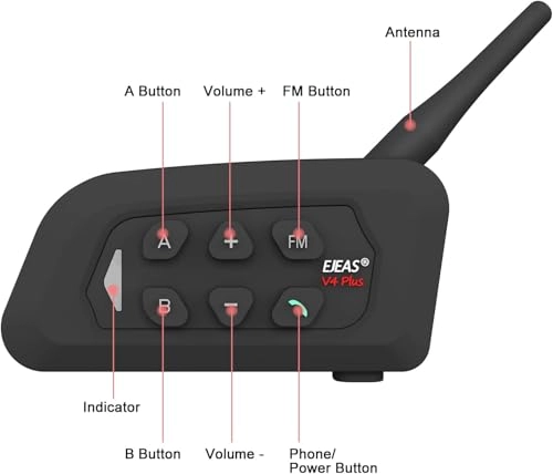 V6 - Bluetooth Intercom IP65 Waterproof