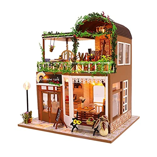 DIY Dollhouse Kit - 30x24.5x27.6 cm LED Light