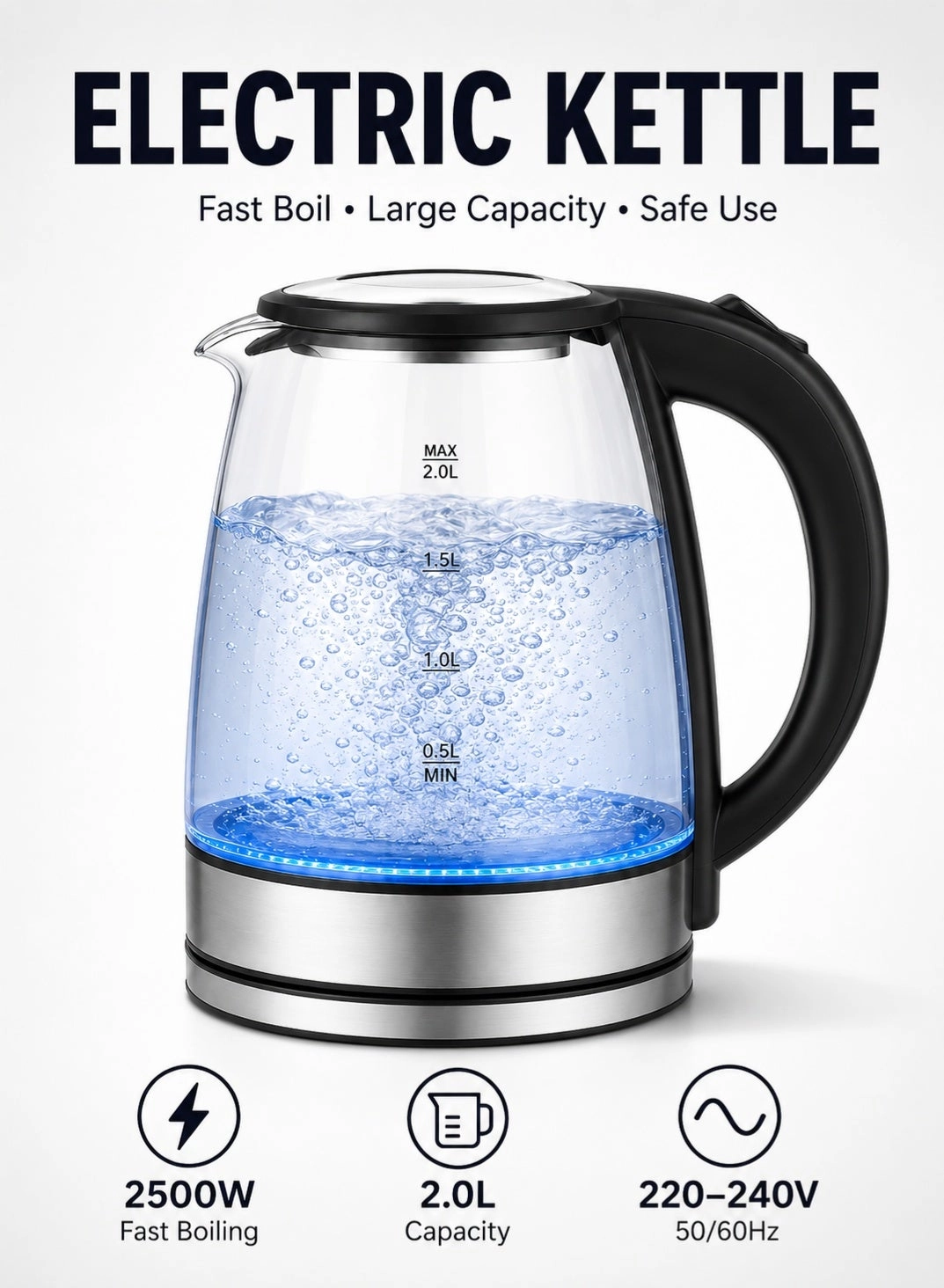 MAGNISHAN Glass Electric Kettle