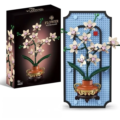 Orchid Flowers Building Set (K96235) - Blue