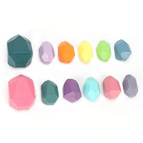 TIKATARER Rock Balancing Blocks - 18 months - 3 years 12 pieces