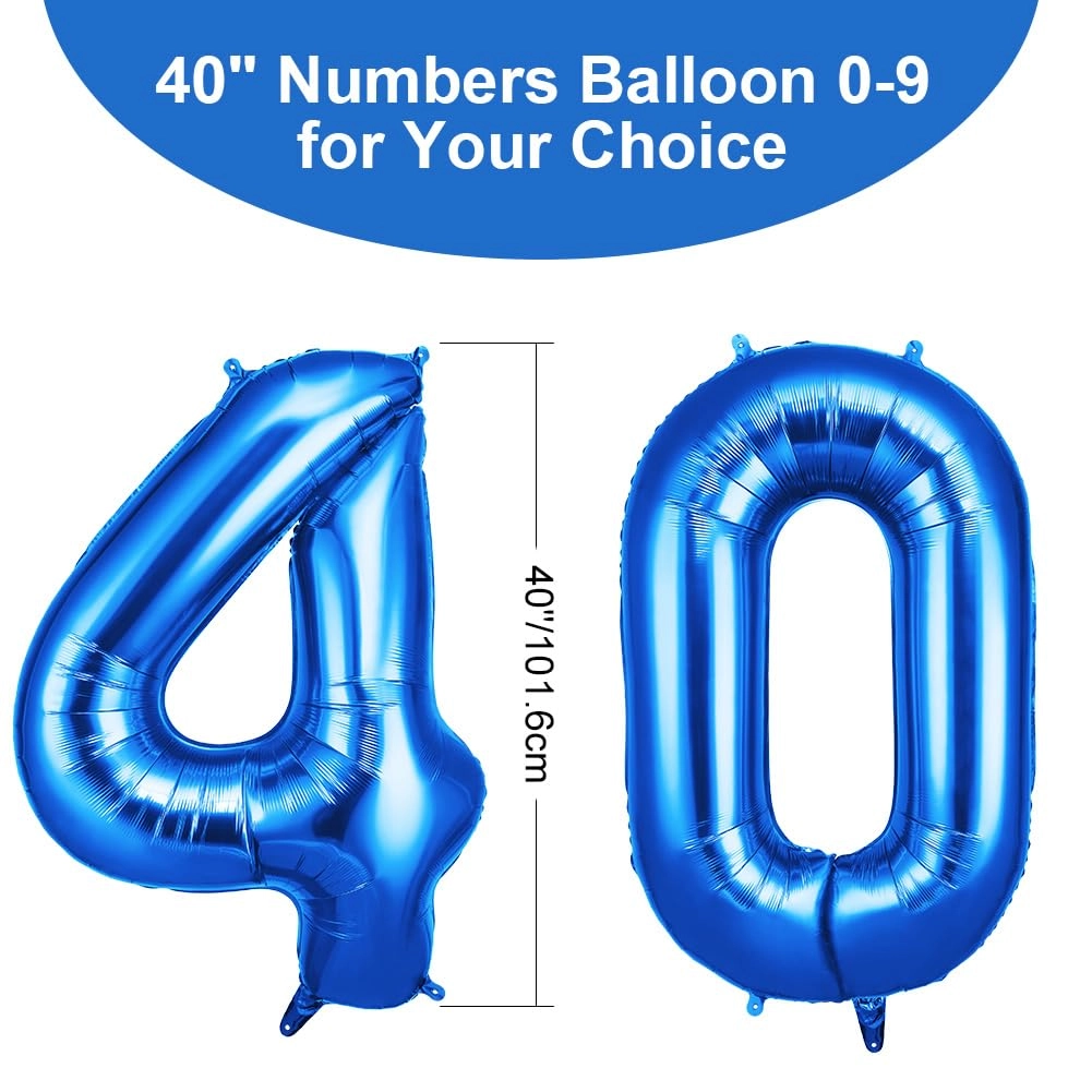 Number 40 Balloon - 2 Birthday