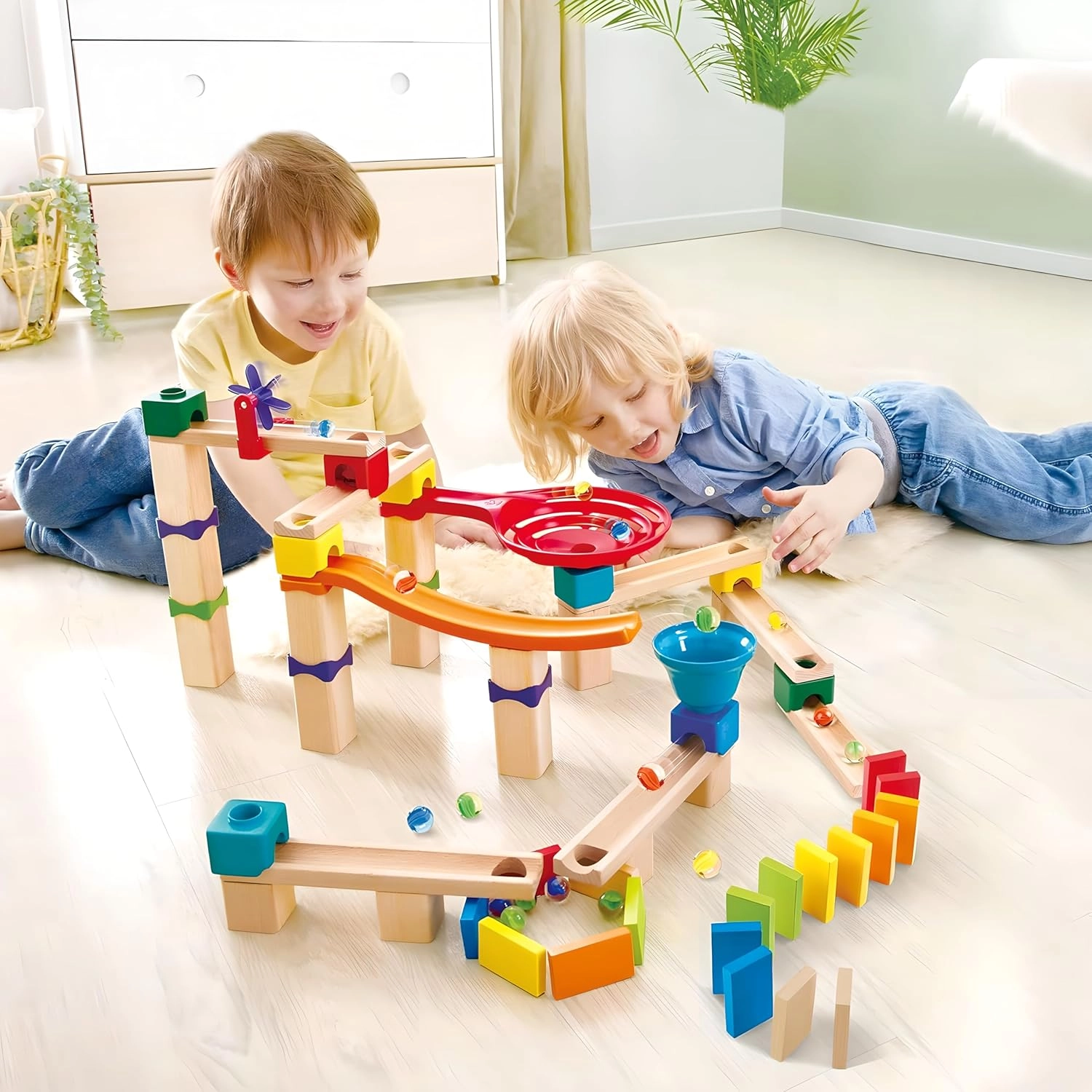 Marble Run Race Track - 3 years+ 81 pieces