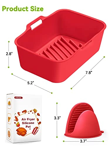 Air Fryer Silicone Liner - Silicone 2 Pack