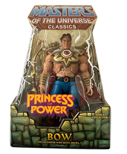 HeMan Masters of the Universe Classics Exclusive Action Figure Bow - Interchangeable chest plates Vintage and modern heads