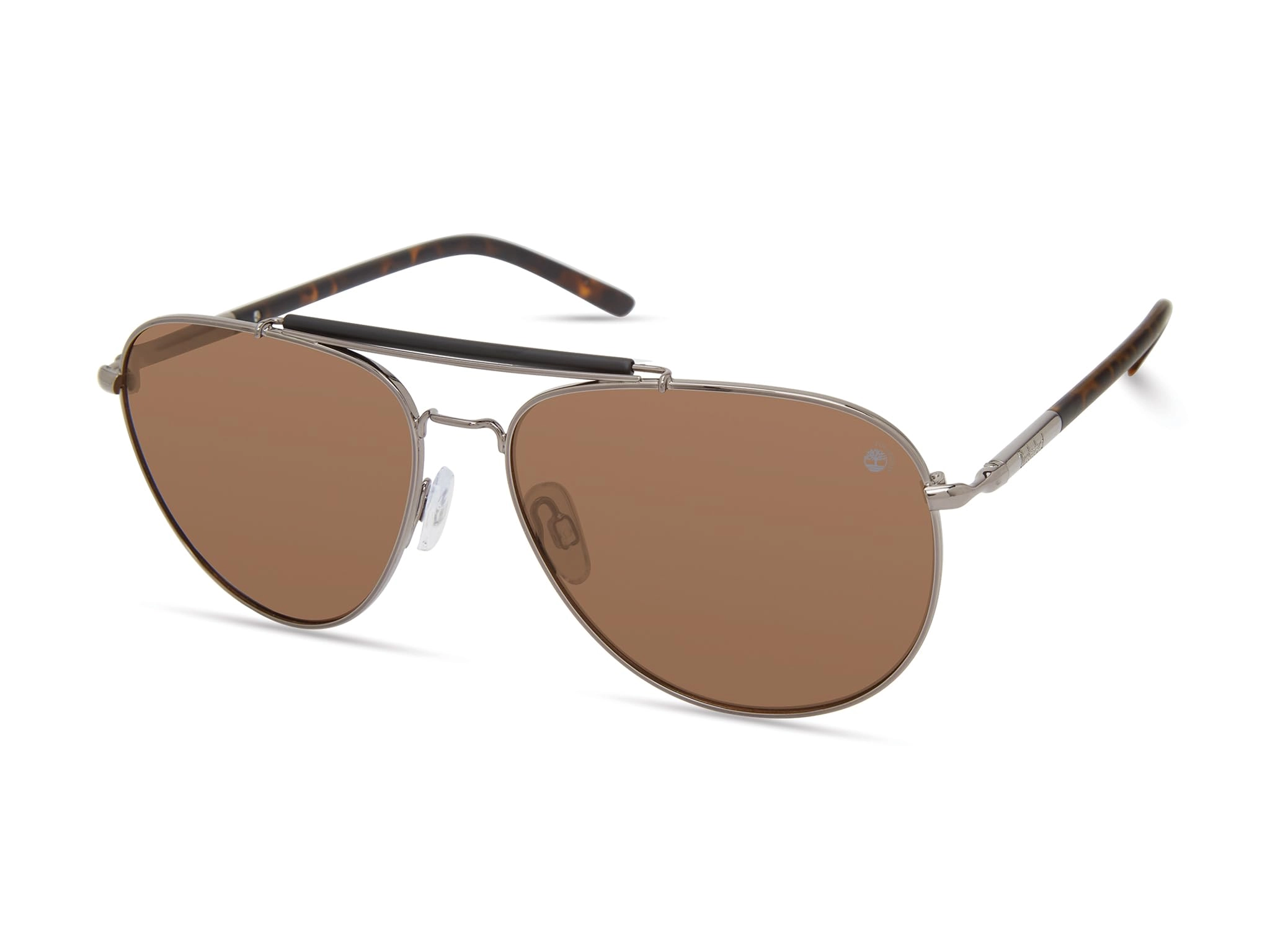 Pilot - 59 millimeter Shiny Gunmetal / Brown Polarized