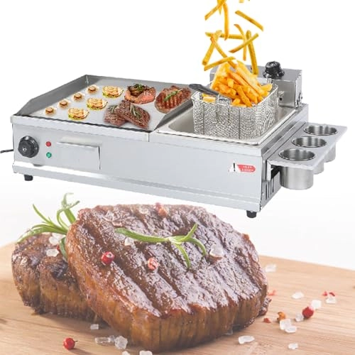 Electric Griddle - 35 x 40cm Deep Fryer