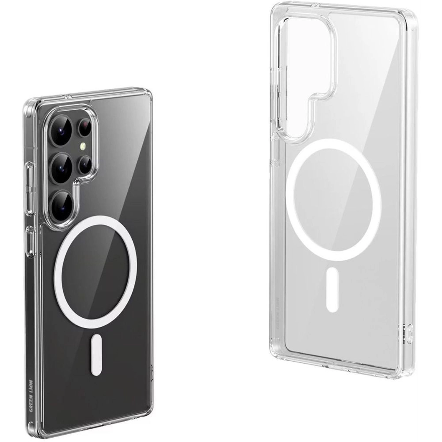 GREEN LION Crystal Clear Case with MagSafe for Samsung Galaxy S25