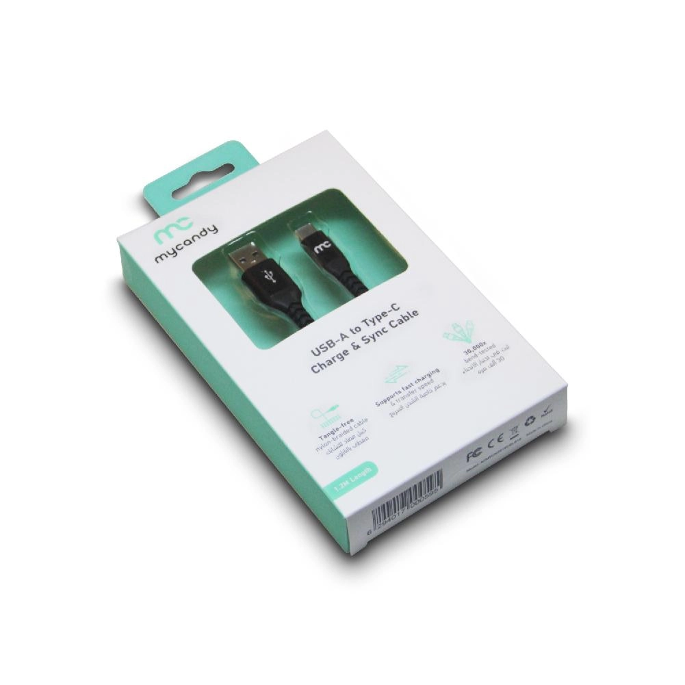 MYCANDY USB-A to Type-C Charge & Sync Cable USB-A to USB-C 1.2m