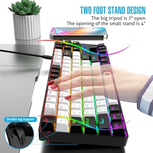 87 Keys Arabic Mechanical Gaming Keyboard - AR Wired