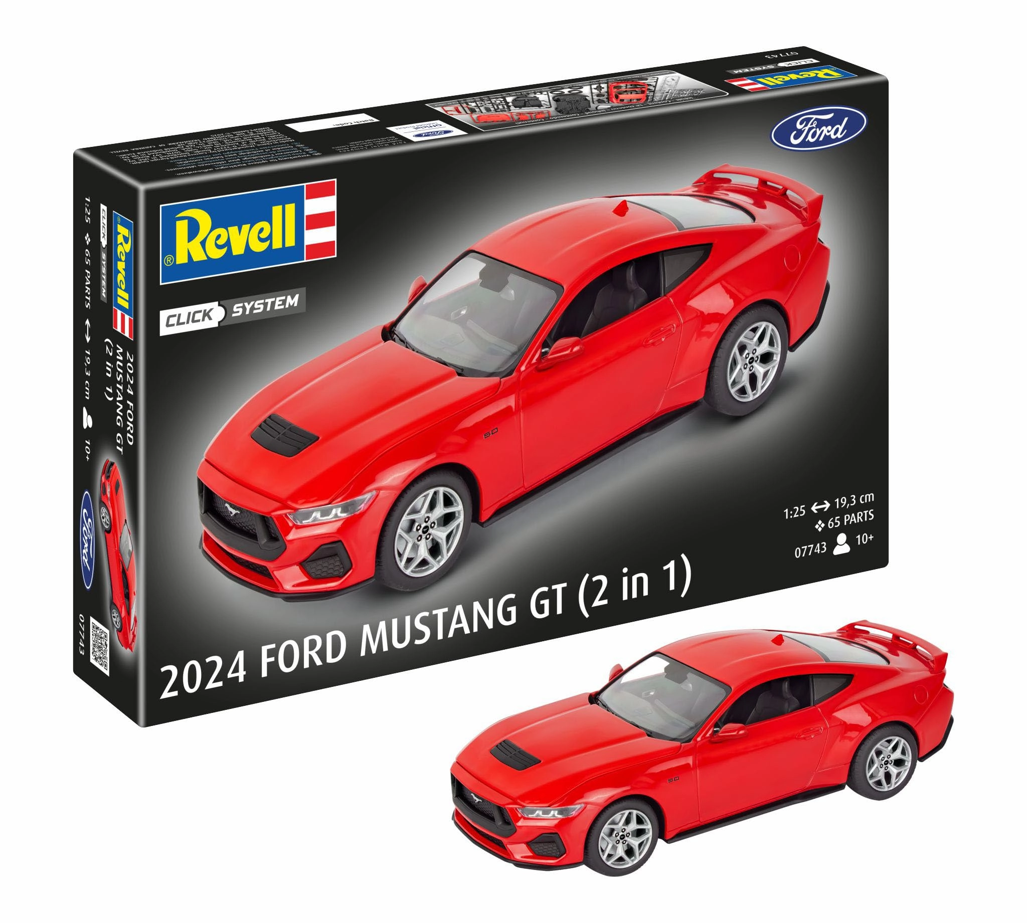 Carrera Revell Europe GmbH 2024 Ford Mustang GT Model Kit (07743) - Click System 1:25