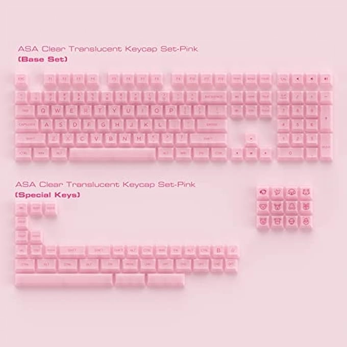 ASA PROFILE KEYCAPS - 155-KEY Polycarbonate Mac Modifiers