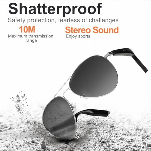 Smart Glasses - Bluetooth 5.3 UV400 Polarized Stereo Audio