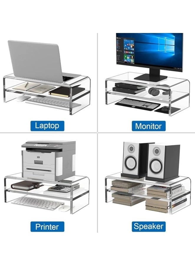 Monitor Stand - Acrylic Clear