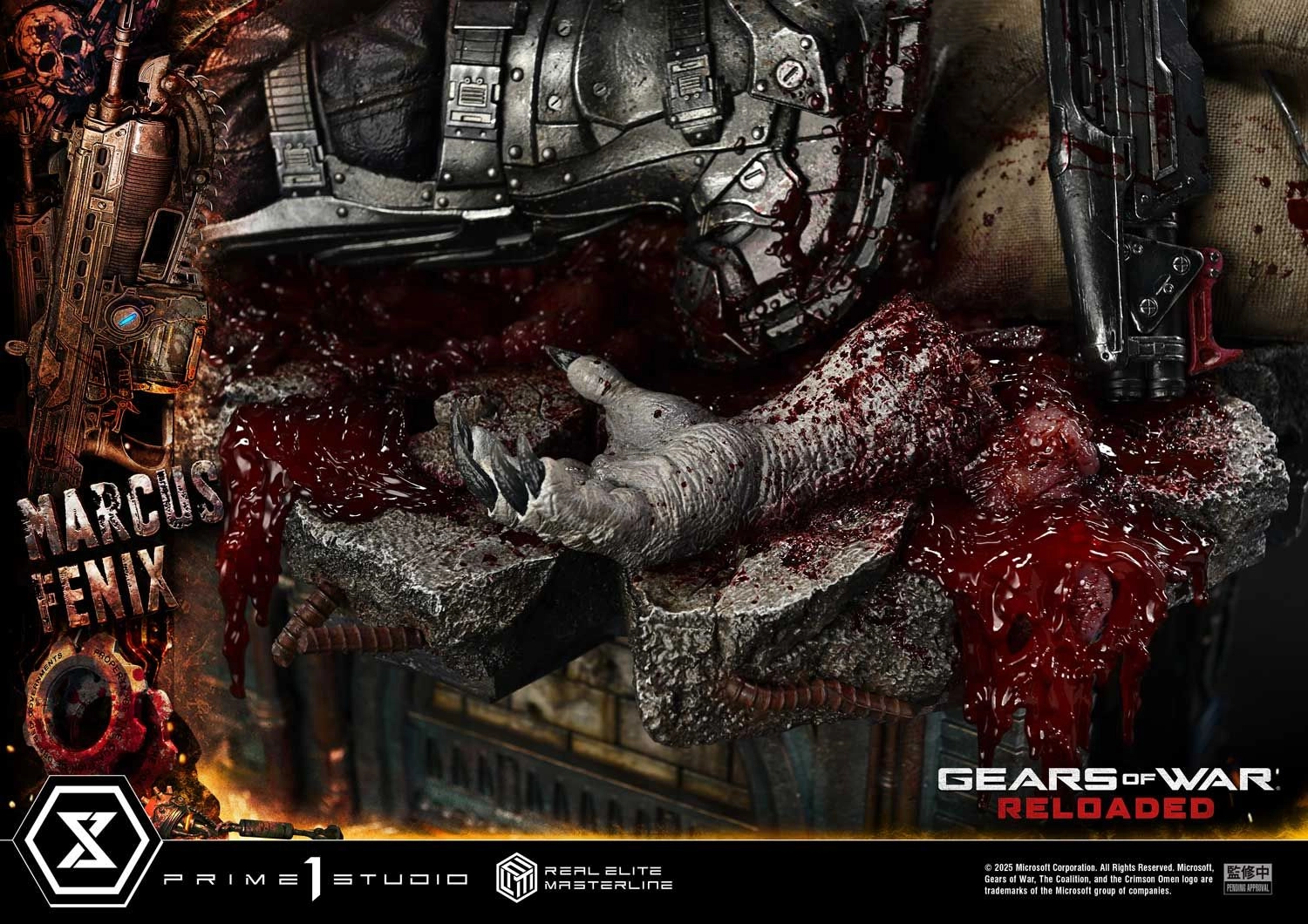 Marcus Fenix - Gears of War: Reloaded Real Elite Masterline - 1/3 scale LED Illumination Statue