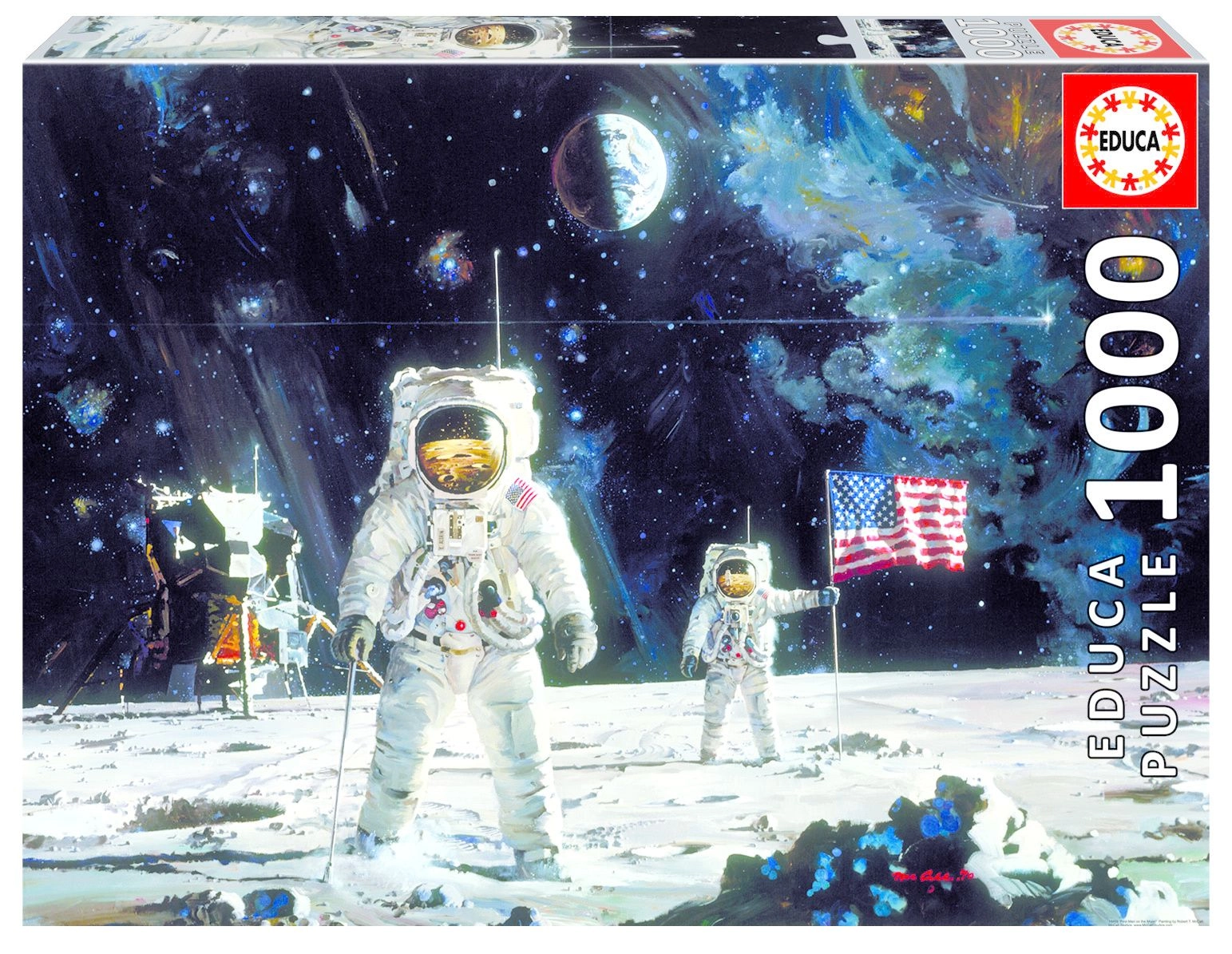 Educa First men on the moon Puzzle (FGI-18459) - 1000 pcs