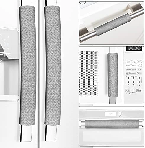 Miss.Silk Refrigerator Door Handle Covers - Set of 5 Grey