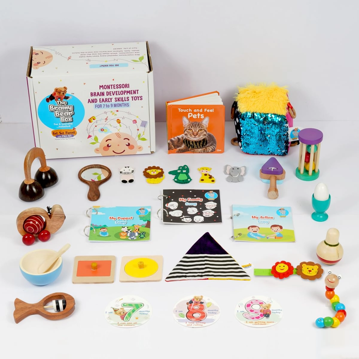 Get Set Parent Rainy Bear Subscription Box 3 - 7-9 M 46 pieces