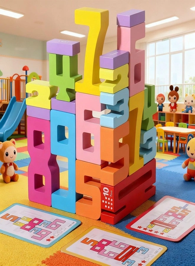 TPwsd Number Blocks - Ages 3-8 20 pieces