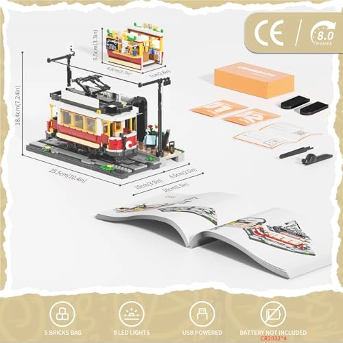 Heritage Tram and Stop Kit - 1274 pcs for ages 16+