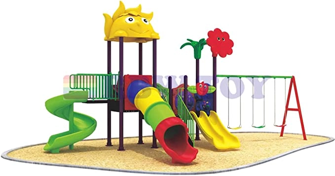 Multi Purpose Kids Outdoor Playing Equipments - 770x320x280cm 2+ Years