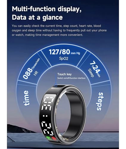 Smart Tracker Health Ring - IP68 Size 10