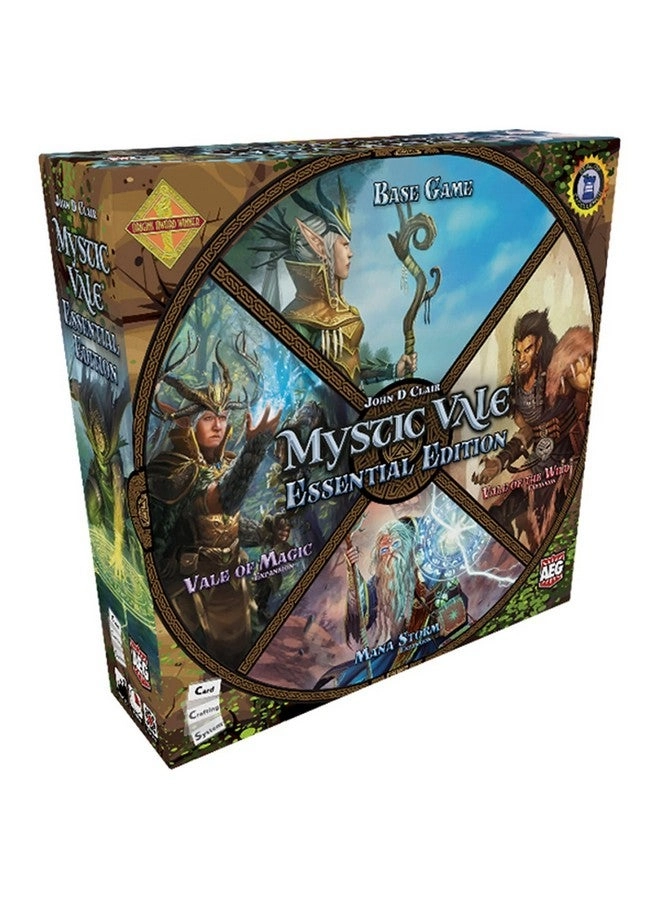 AEG Games Mystic Vale: Essential Edition + Vale of Magic + Vale of The Wild + Mana Storm - Fantasy Card-Crafting Game