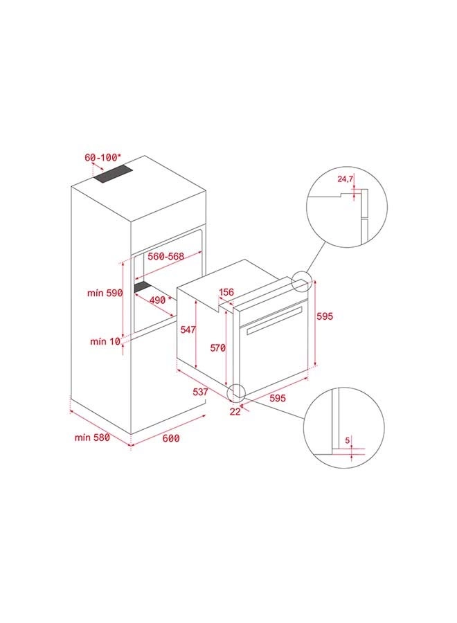 HBB 435 60cm Electric Oven