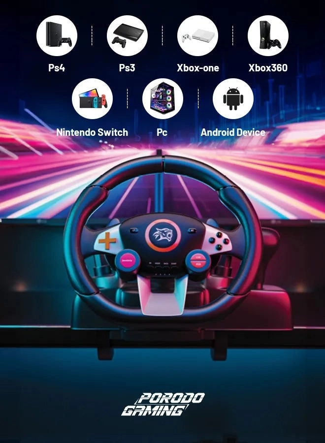 PDX627 Racing Wheel & Pedals